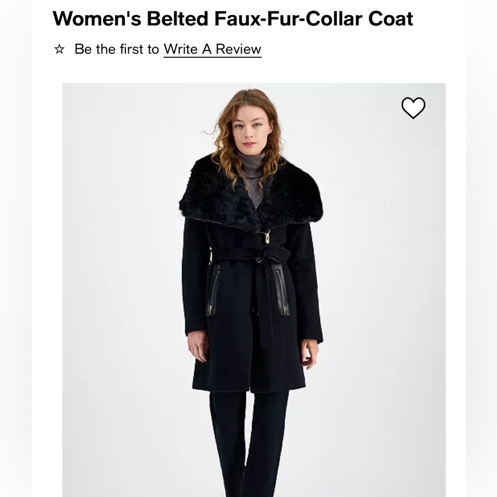 Brand new Via Spiga black coat. Size 2. Tags attached. Never worn.